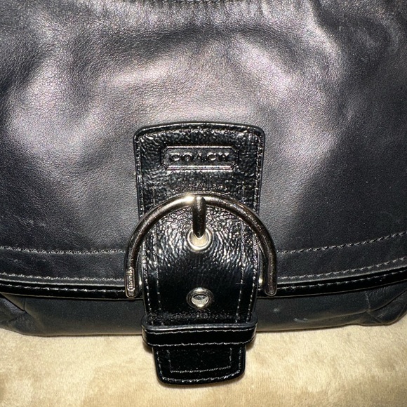 Coach Crossbody/Shoulder bag, black and silver hardware. - Picture 2 of 7